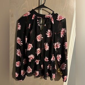 Long sleeve sheer shirt from Express